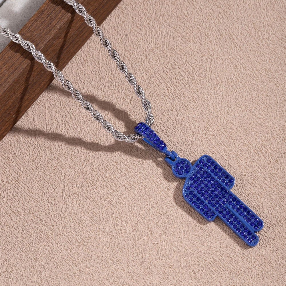 billie eilish blue necklace