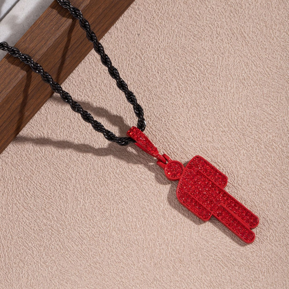 billie eilish red necklace