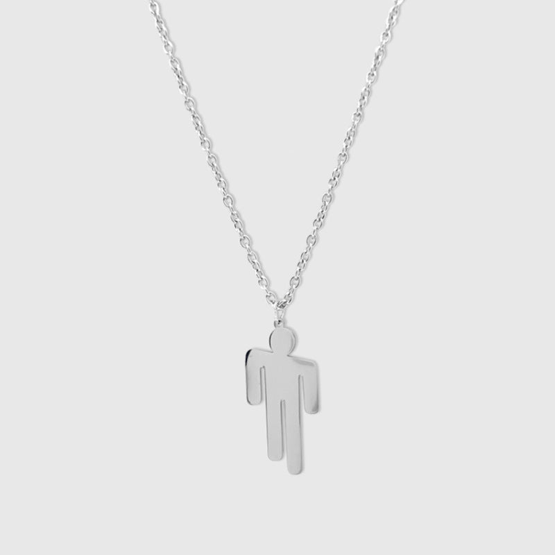 billie eilish silver necklace