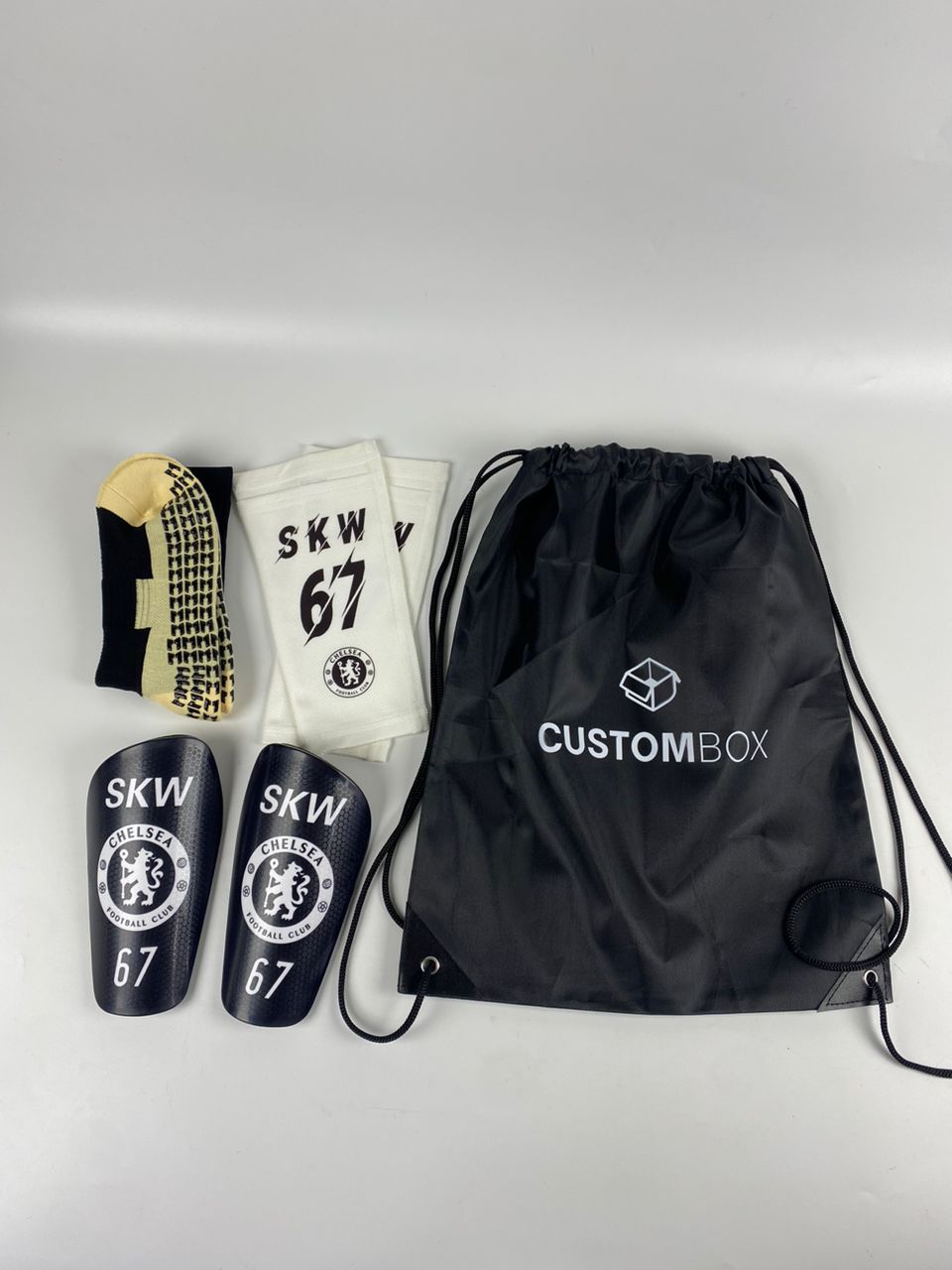 4PCS SET WITH CUSTOM SHIN PADS AND POCKETS