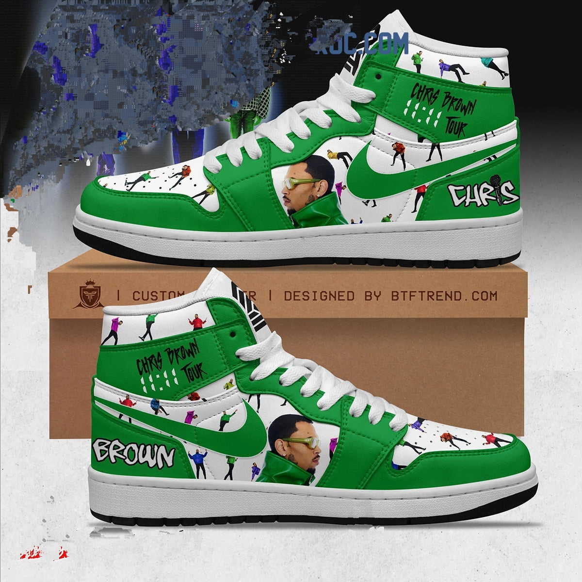 Chris brown Custom sneakers