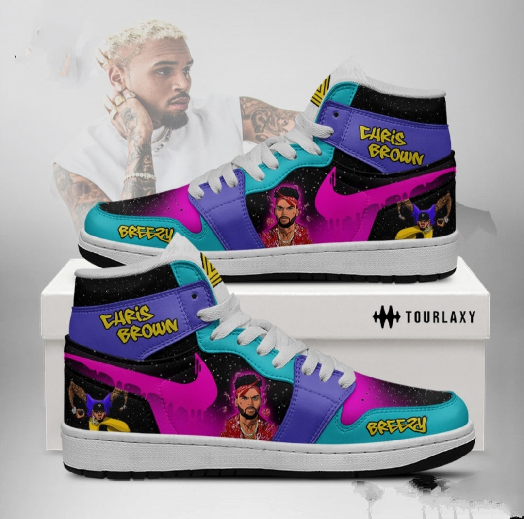 Chris brown Custom sneakers