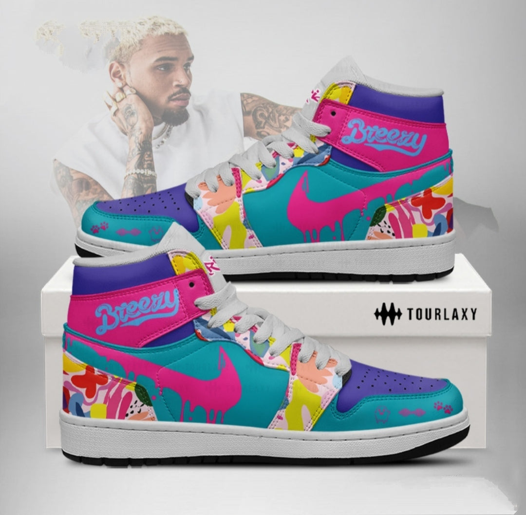 Chris brown Custom sneakers