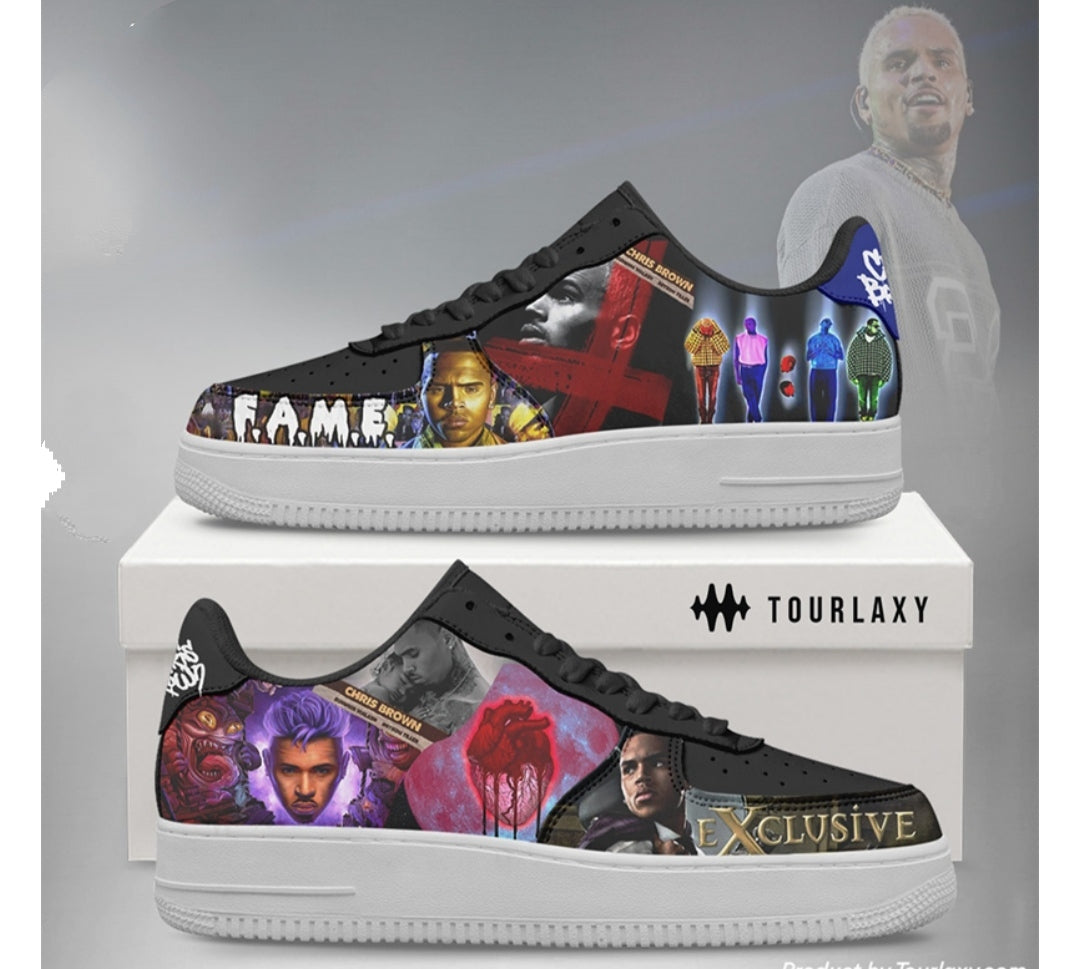 Chris brown Custom sneakers