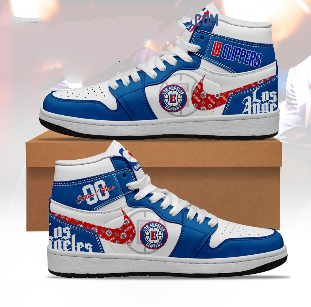 Los Angeles Clippers NBA Personalized Air Jordan 1 Shoes
