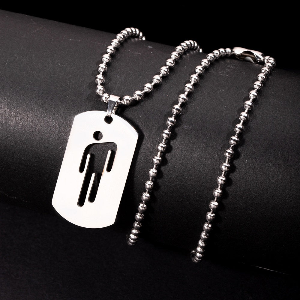 billie eilish skew head necklace