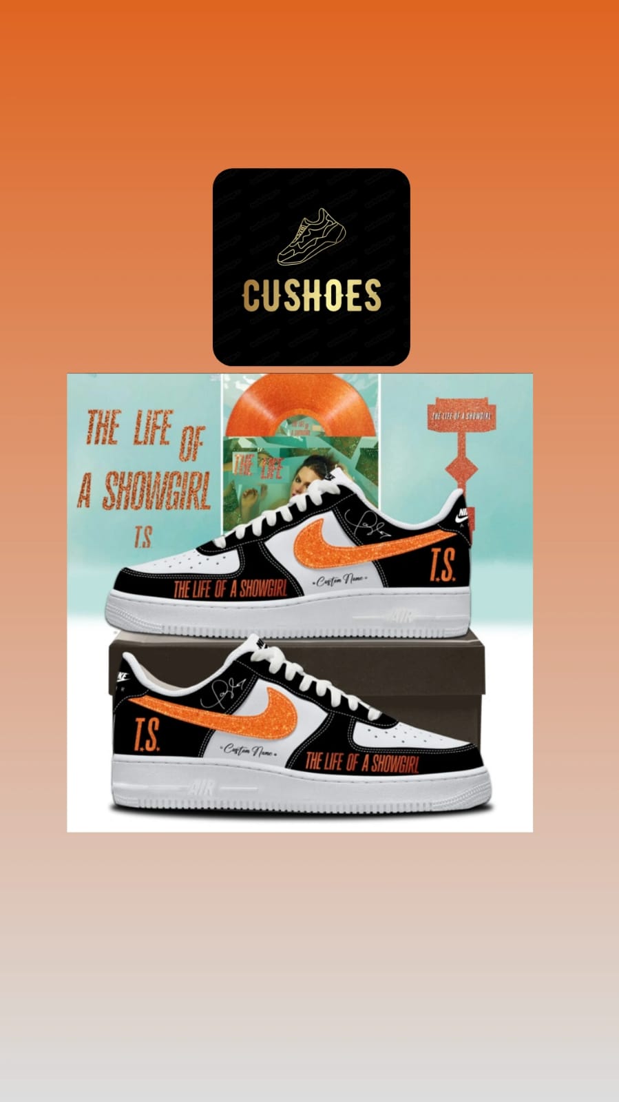 Taylor Swift Custom Sneakers