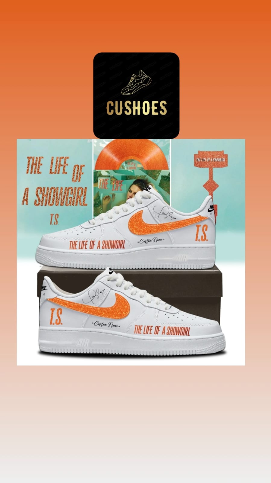 Taylor Swift Custom Sneakers