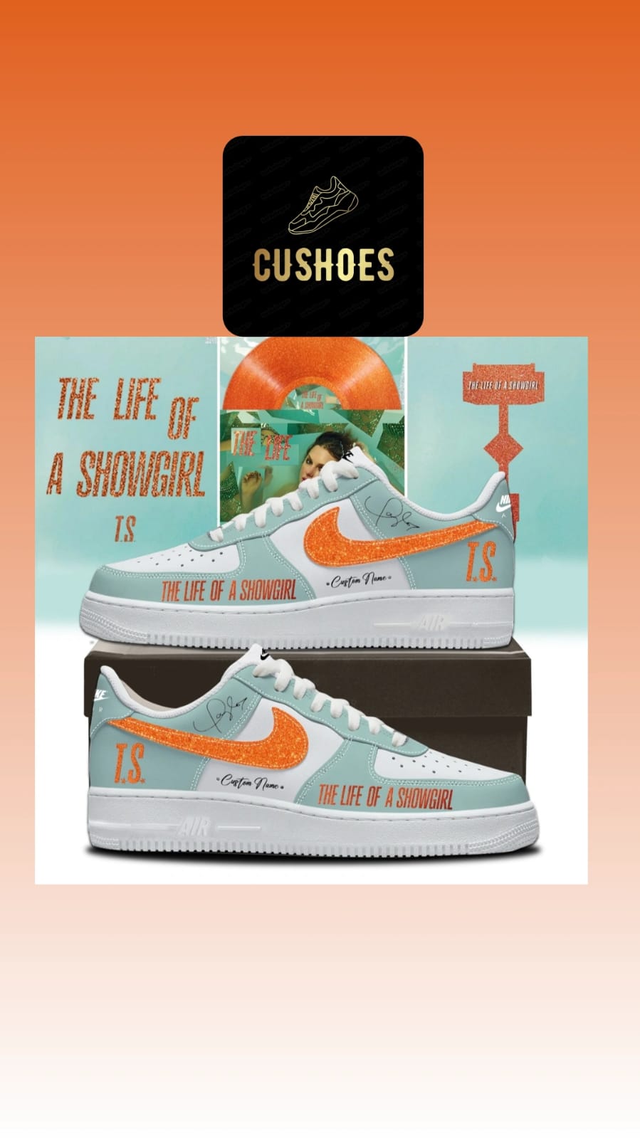 Taylor Swift Custom Sneakers