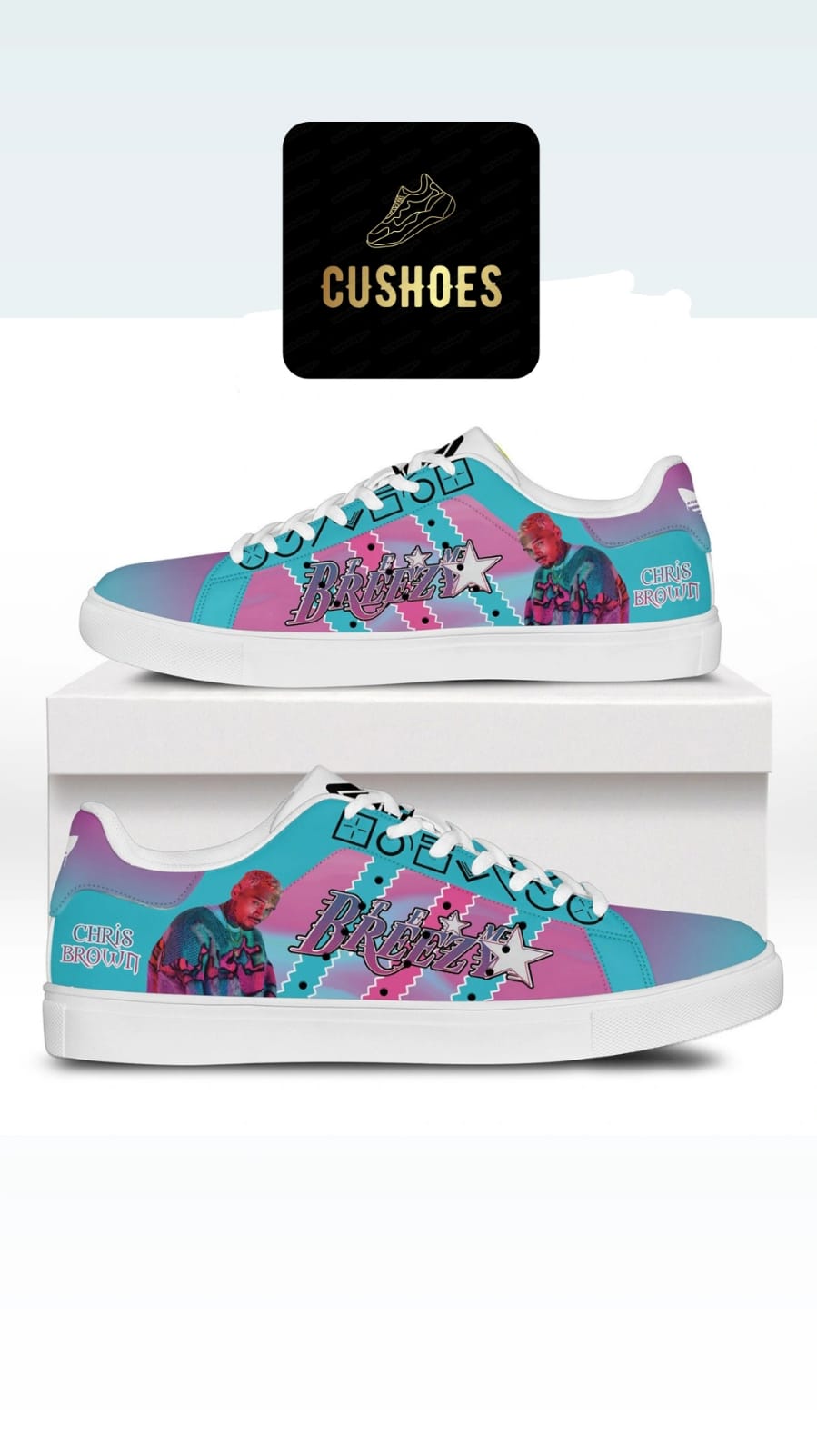 Chris Brown Custom Sneakers