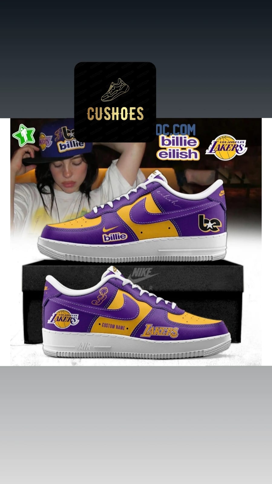 Billie Eilish Custom Sneakers