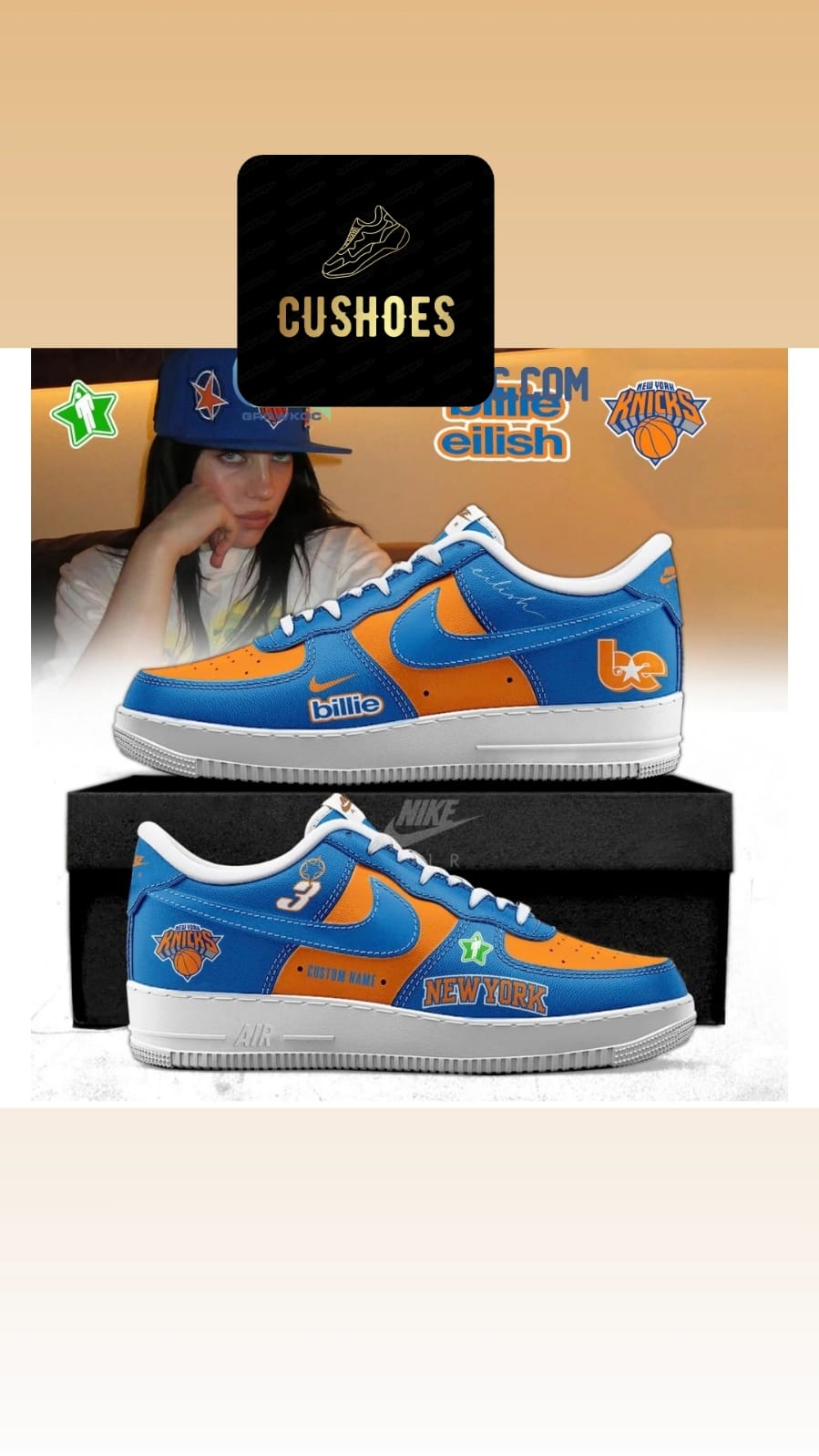 Billie Eilish Custom Sneakers